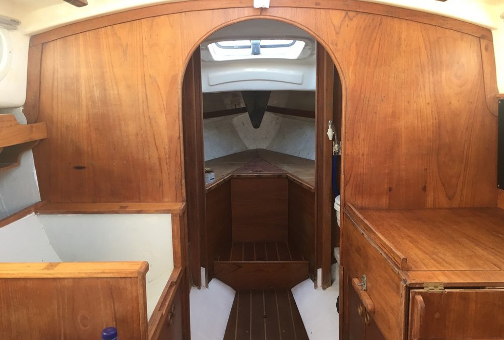 boat interior varnishing
